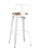 Стул барный TOLIX WOOD со спинкой белый глянцевый (Стул барный Tolix белый)