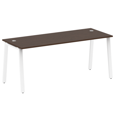 Стол письменный Metal System Style БА.СП-5 1800x720x750 (Венге Цаво/Белый металл)
