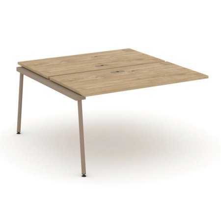 Двойной наборный элемент рабочей станциии ES.2.NRS-3-LK (1380х1500х750) (Тиквуд Светлый/Металл Латте)