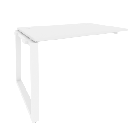 Наборный элемент рабочей станции на О-образном м/к Onix O.MO-1.NRS-2.8 1180x800x750 (Белый Бриллиант/Белый Металл)