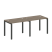 Рабочая станция на 2 раб.места Metal System Style БП.СМ-2.1 2000x720x750 (Дуб Наварра/Серый металл)
