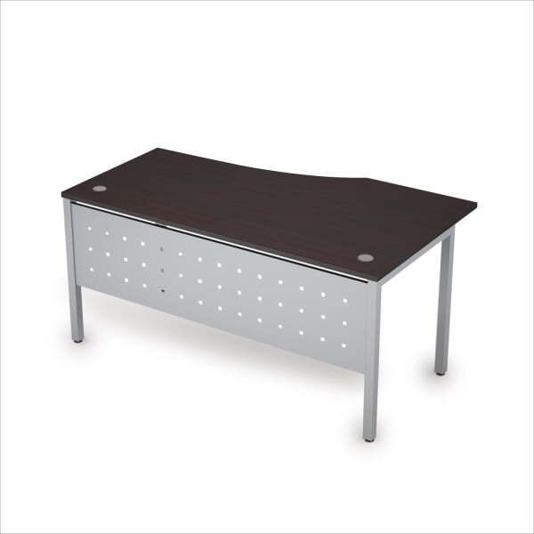 6МК.020 Стол криволинейн.лев. (1600x900x750) (Венге/Алюминий матовый)
