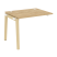 Наборный элемент рабочей станции на деревянных опорах Onix Wood OW.1.NRS-1.8 980x800x750 (Тиквуд Светлый/Дуб Темный)