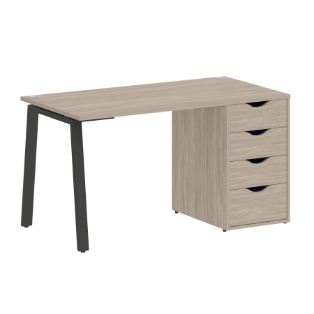 Стол письменный VR.SP-3-138.4.A 1380x720x750 (Дуб Аттик/Антрацит Металл)