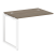 Проходной наборный элемент рабочей станции Metal System Style БО.ПРС-СП-1.1 1000x720x750 (Дуб Наварра/Серый металл)