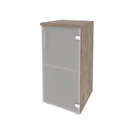 Шкаф низкий узкий правый Onix O.SU-3.2R 400x420x823 (Тиквуд Темный)