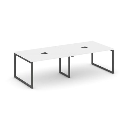 Стол переговорный SN-4O.SPRG-044 (3160х1180х750) (Белый/Металл Антрацит)