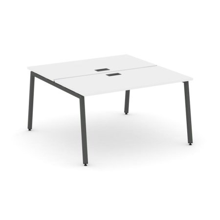 Рабочая станция 2-х сторонняя SN-4A.DRS-021 (980х1632х750) (Белый/Металл Антрацит)