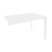 Стол-приставка на П-образном м/к к опорным элементам Onix O.MP-SPR-2.8 1180x800x750 (Тиквуд Светлый/Белый Металл)