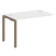 Проходной наборный элемент рабочей станции Metal System Style БП.ПРС-СП-1.2 1200x720x750 (Дуб Наварра/Серый металл)
