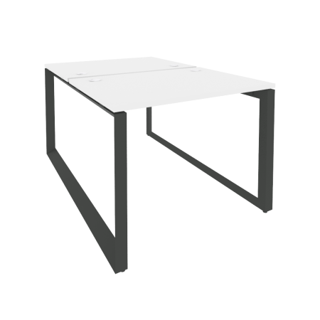 Рабочая станция на О-образном м/к Onix O.MO-D.RS-2.1.7 980x1475x750 (Белый Бриллиант/Черный металл)