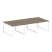 Рабочая станция Metal System Style БО.СМ-6.1 3000x1475x750 (Дуб Наварра/Серый металл)