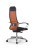 Кресло для руководителя Метта SynchroSit 10 B1-111K - X2+UMF(X1) /Ub00/Wh00/K1cL(M23.B22.G18.W03) (Черный | Оранжевый)