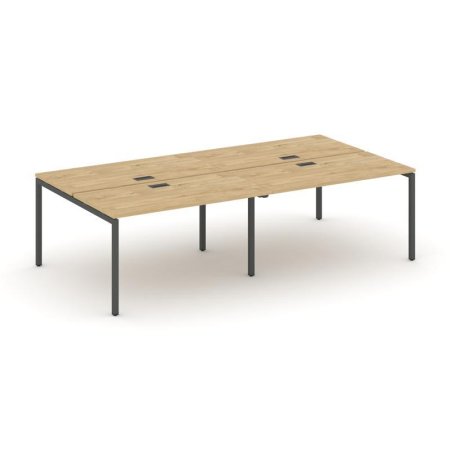 Рабочая станция 2-х сторонняя SN-4P.DRS-031 (1960х1232х750) (Тиквуд Светлый/Металл Антрацит)