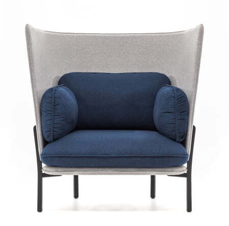 BELLAGIO Кресло высокое (СЕРО-СИНИЙ)