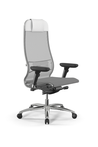 Кресло для руководителя Метта Samurai L1-1D - TS /Uc00/Nc00/D13P(M26.B31.G20.W03) (Белый)