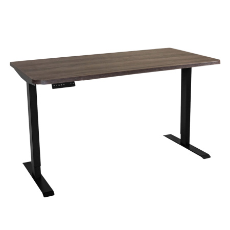 Стол c электроприводом LA-T33-2AR2 (1400x600x700-1200) (Коричневый дуб | Черный)