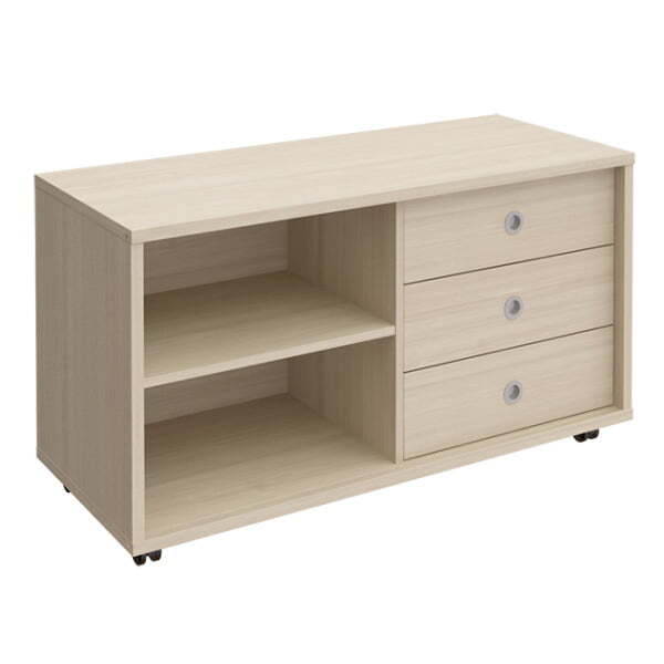 Тумба сервисная 3 ящика без замка универсальная Борн B 202 1202x500x660 (Дуб шамони)