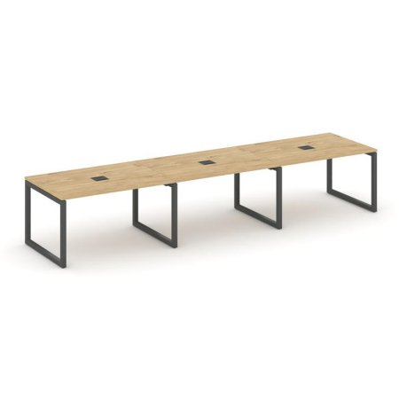 Стол переговорный SN-5O.SPRG-024 (4740х980х750) (Тиквуд Светлый/Металл Антрацит)