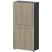 Шкаф высокий закрытый Кортез СМШ48.2.28F 792x380x1595 (Кронберг/Графит)
