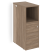 Тумба с подсветкой 5 ящиков TIP-ON, проходная  средняя Onix O.R-TV-5TIP.S 436x767x1185 (Тиквуд Светлый)