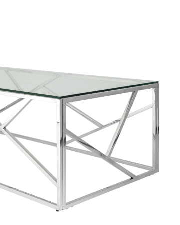 Журнальный стол 120*60 АРТ ДЕКО серебро (Журнальный стол Арт Деко серый)