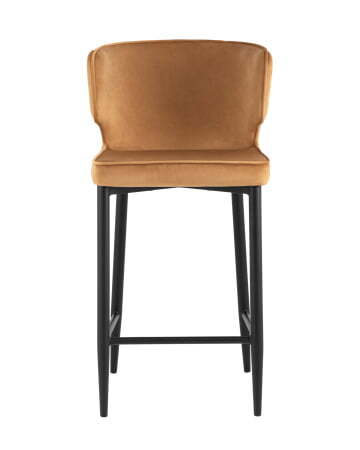 Стул полубарный Матео велюр терракотовый (Стул полубарный Матео терракотовый)