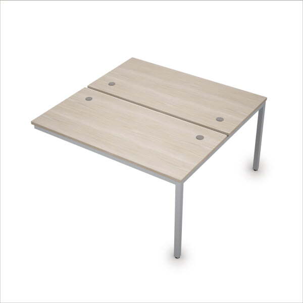 6МБК.279 Сдвоенные бенч-системы, конечный модуль (1400x1435x750) (Шамони светлый/Алюминий матовый)