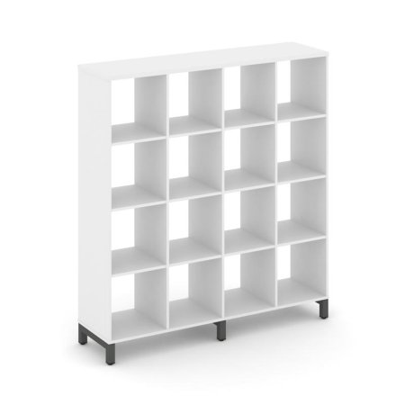 Каркас стеллажа 4 яруса SN.KS-440 (1488х400х1615) (Белый/Металл Антрацит)