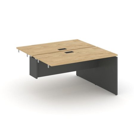 Стол-приставка к опорным элементам SN-D.DPRS-014 (1580х1432х750) (Тиквуд Светлый/Антрацит)