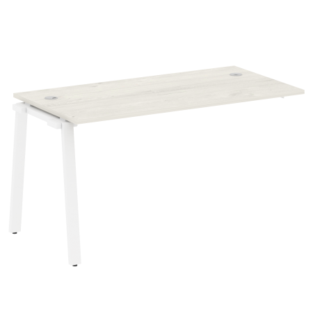 Проходной наборный элемент рабочей станции Metal System Style БА.ПРС-СП-1.3 1400x720x750 (Дуб Наварра/Белый металл)