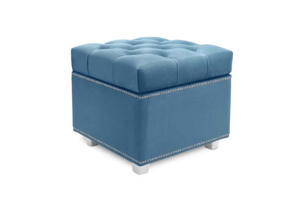 Пуф Marcele 400 (420x420x450) Голубой (Голубой)