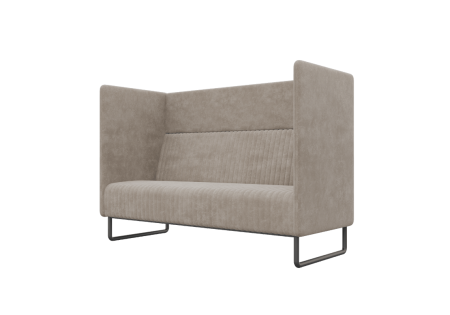 Диван двухместный BROS-2 (Pallada 03/Металл Черный)