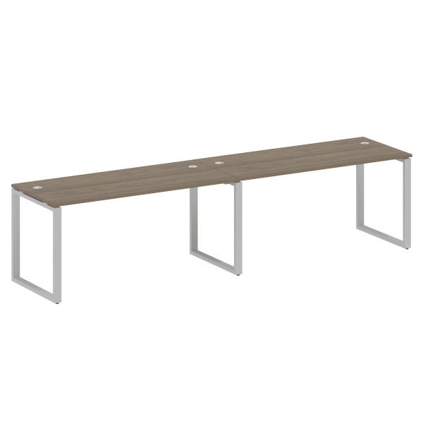 Рабочая станция Metal System Style БО.СМ-2.4 3200x720x750 (Вяз/Серый металл)