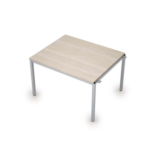 6МПН.002 Бенч-системы для переговорных столов, начальный модуль (1200x1000x750) (Шамони светлый/Алюминий матовый)