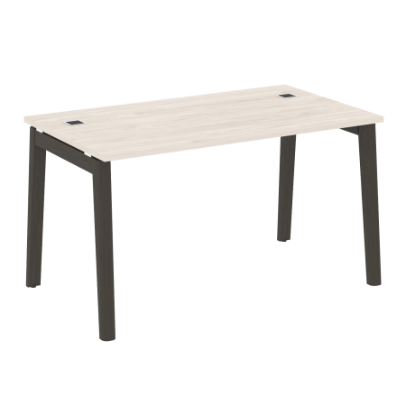 Стол руководителя на деревянных опорах Onix Wood Direct OW.SRR-3.8 1380x800x750 (Денвер Светлый/Дуб Темный)
