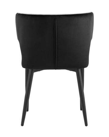 Стул Матео с кантом велюр черный (Стул Матео черный)