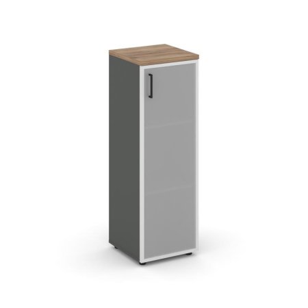 Шкаф средний узкий SN.STU-206(R) (400х400х1203) (Антрацит/Дуб Табак/Сатин)