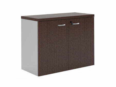 Шкаф с деревянными дверями Flash FLS327 900x420x707 (Дуб темный)