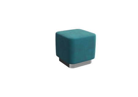 Пуфик PV-2 (Teddy 663/Серебро)