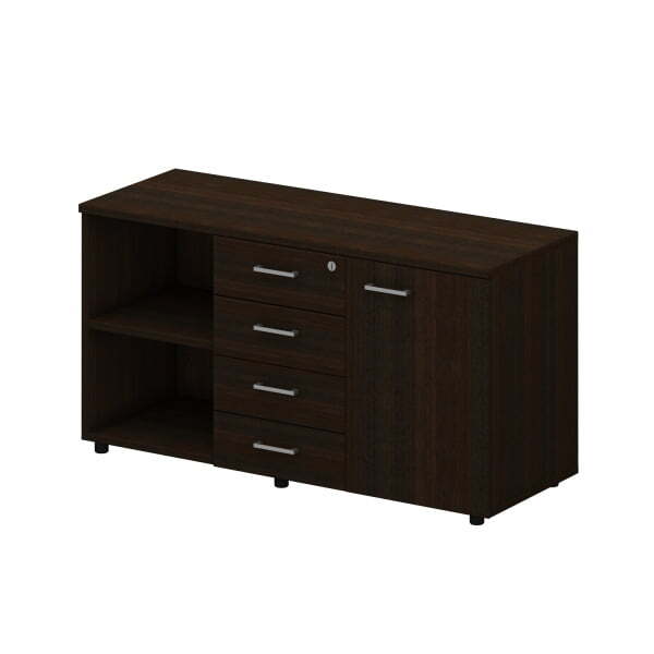 Тумба под оргтехнику Талант 262 1300x450x670 (Венге тёмный)