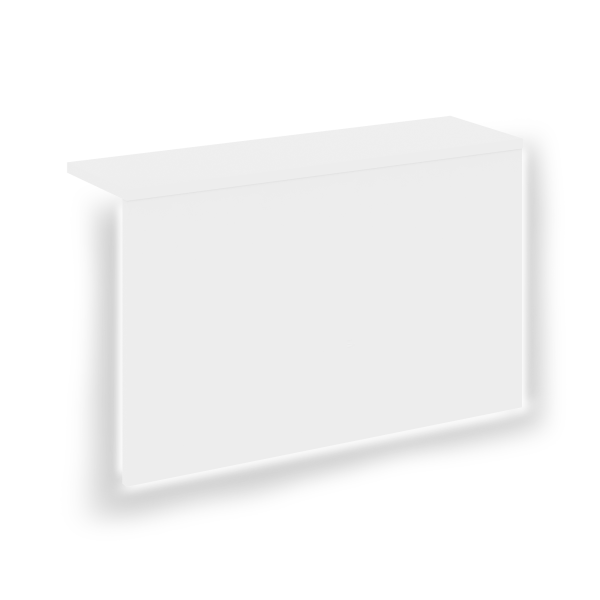 Накладка с подсветкой прямая высокая на 2 модуля О.R-F.MP.V-78 Onix О.R-NP.V-78.2.S 1100x327x674 (Белый Бриллиант)