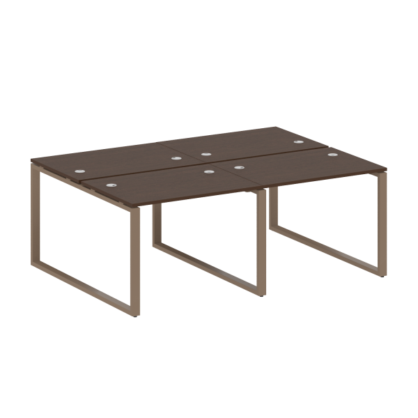 Рабочая станция Metal System Style БО.СМ-4.1 2000x1475x750 (Венге Цаво/Мокко металл)