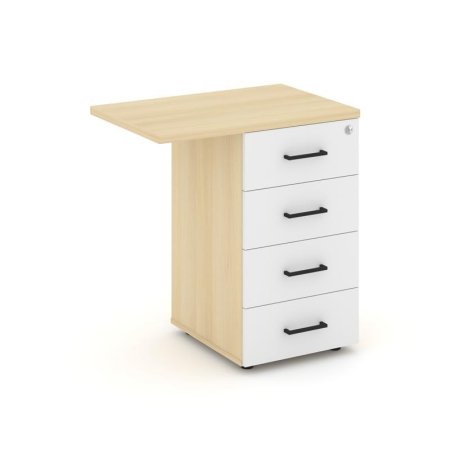 Тумба приставная SN.TPP-002 (416/700х460х750) (Акация Лорка/Белый)