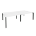 Рабочая станция на П-образном м/к Onix O.MP-D.RS-4.3.7 2760x1475x750 (Тиквуд Темный/Белый Металл)
