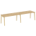 Рабочая станция на деревянных опорах Onix Wood OW.RS-2.4.8 3160x800x750 (Тиквуд Светлый/Дуб Темный)