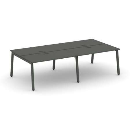 Рабочая станция 2-х сторонняя SN-5A.DRS-032 (2360х1232х750) (Антрацит/Металл Антрацит)