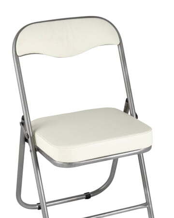 Стул складной ДЖОН металлик, слоновая кость (Стул складной Джон слоновая кость)