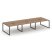 Рабочая станция 2-х сторонняя SN-6O.DRS-062 (3540х1232х750) (Тиквуд Светлый/Металл Антрацит)