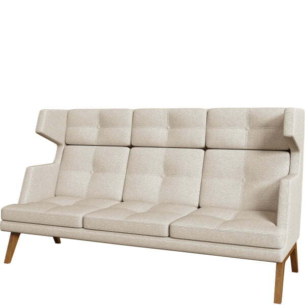 Диван офисный 3-х местный высокий Беверли (Диван 3-местный высокий kiton_01)